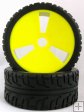 1/8 buggy tires hollow dish wheel and street tire un-mounted 2pa