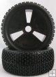 1/8 Buggy tires hollow dish wheel and T-Beam tire un-mounted 2pa