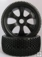 1/8 Buggy tires 6 Spoke wheel and I-Beam tire un-mounted 2pairs